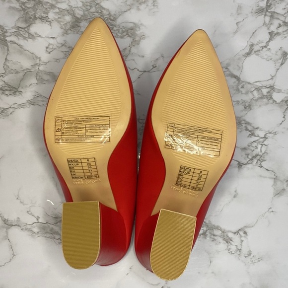 Forever 21 Red Mules Size 6 - Picture 6 of 9